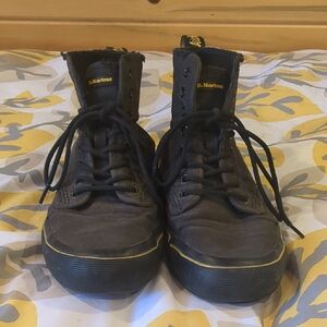 Dr. Martens Charcoal Monet AirWair High-Top Sneaker Boots
